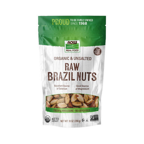 Now Foods, Organic Brazil Nuts, Unsalted 10 Oz Now Foods
