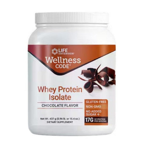 Life Extension, Whey Protein Isolate Natural Chocolate Flavor, 437 Grams Life Extension