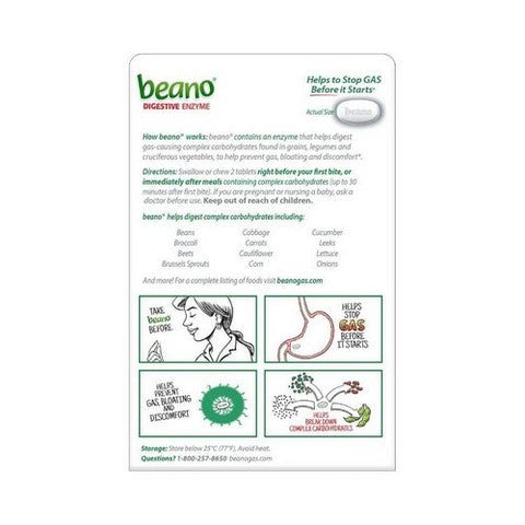 Beano, Food Enzyme Tablets Extra Strength, 100 Tablets Beano