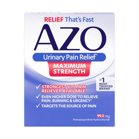 Azo, Urinary Pain Relief Maximum Strength, 99.5 Mg, 24 Tabs Azo