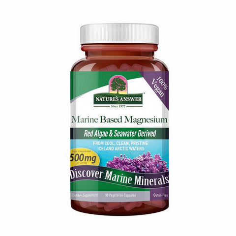 Nature's Answer, Marine Based Magnesium, 500 Mg, 90 Veg Caps Nature's Answer