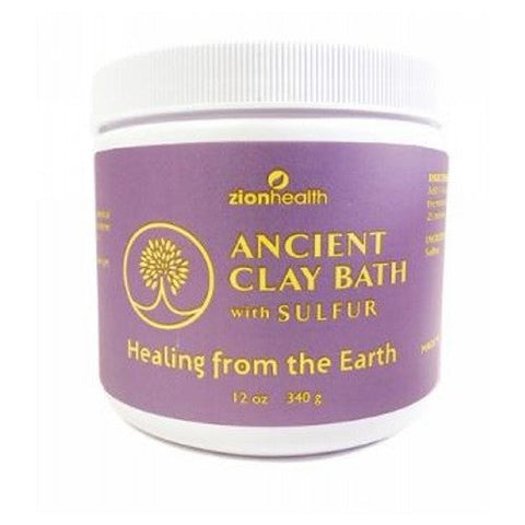 Zion Health, Ancient Clay Bath With Sulfur, 12 Oz Zion Health