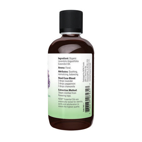 Now Foods, Organic Lavander Oil, 4 Oz Now Foods