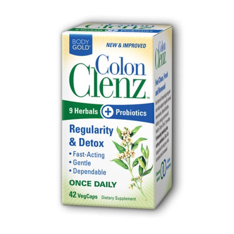 Body Gold, Colon Clenz, 42 Veg Caps Body Gold