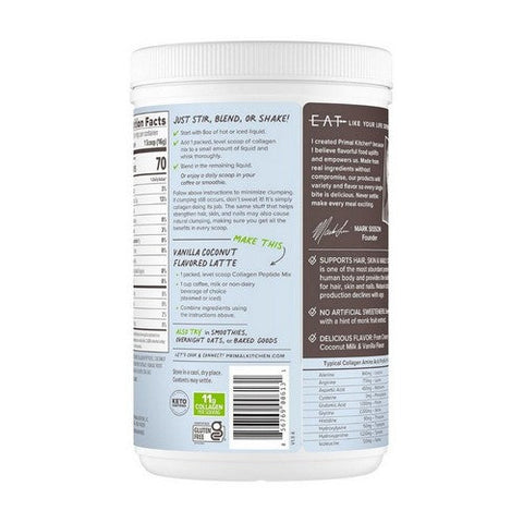 Primal Kitchen, Collagen Fuel Collagen Peptide Drink Mix Vanilla Coconut, 14.4 Oz Primal Kitchen