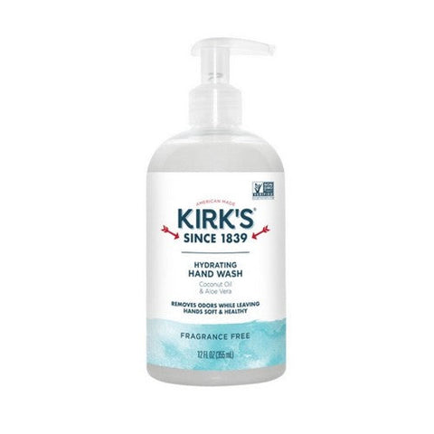 Kirk's Natural Products, Hydrating Hand Wash Fragrance Free, 12 Oz Kirk's Natural Products