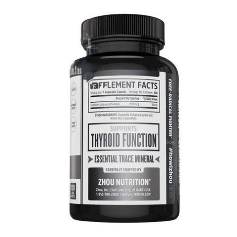 Zhou Nutrition, Selenium, 200 Mcg, 100 Veg Caps Zhou Nutrition