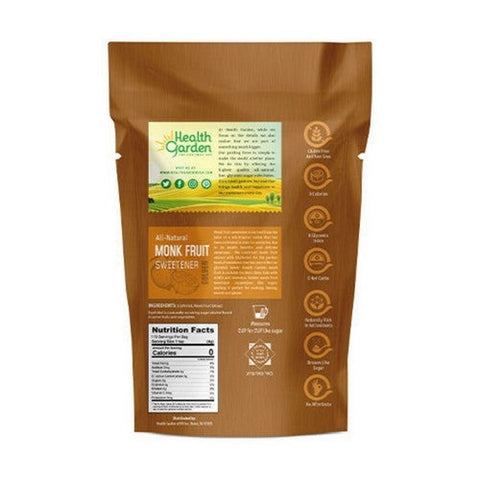 Health Garden, Monk Fruit With Erythritol Golden, 16 Oz Health Garden