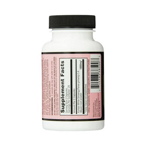 Imperial Elixir, Korean White Ginseng, WHITE, 50 CAP Imperial Elixir