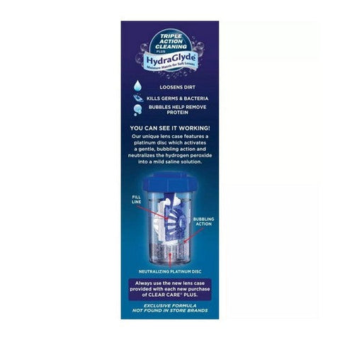 Clear Care, Plus 3% Hydrogen Peroxide Cleaning And Disinfecting Solution, 12 Oz Clear Care