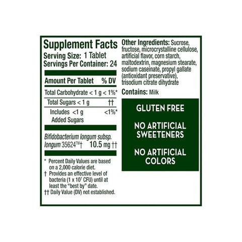 Align, Probiotic Chewable Tablets Banana Strawberry, 24 Each Align