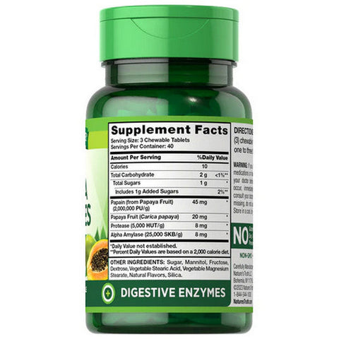 Nature's Truth, Chewable Papaya Enzyme, 120 Tabs Nature's Truth