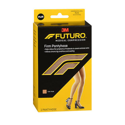 Futuro, Medical Compression Firm Pantyhose Plus Nude, 1 Pair Futuro
