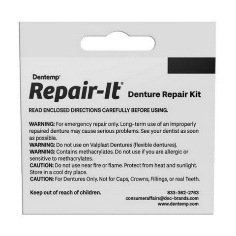 Dentemp, Repair-It Denture Repair Kit, 3 Count Dentemp