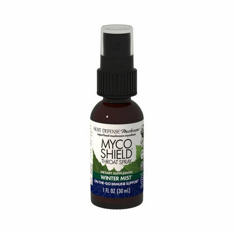 Host Defense, MycoShield Winter Mist Throat Spray, 1 Oz Host Defense