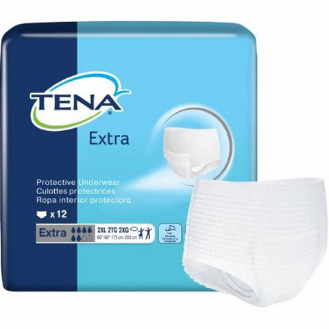 Unisex Adult Absorbent Underwear Count of 48 by Tena