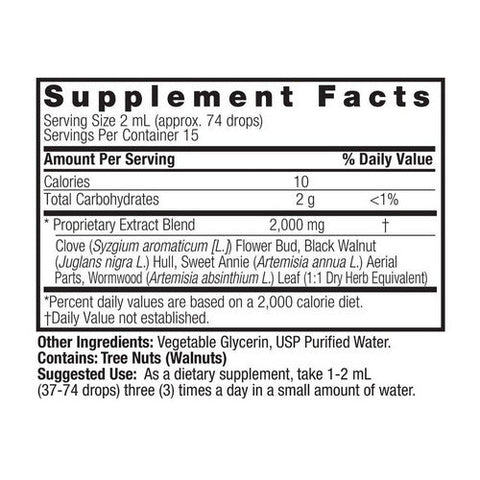 Nature's Answer, Black Walnut And Wormwood Fluid Extract, 1 Oz Nature's Answer