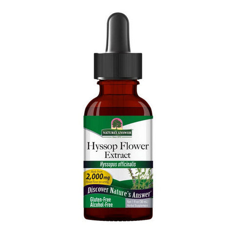 Nature's Answer, Hyssop Flower Extract Alcohol-Free, 2000 Mg, 1 Oz Nature's Answer
