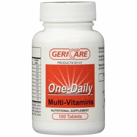 McKesson, Multivitamin Supplement Geri-Care Tablet 100 per Bottle, Count of 12 McKesson