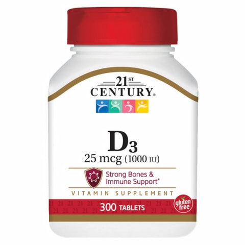 Vitamin D3 300 Tabs by 21st Century
