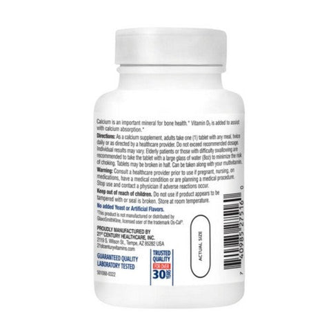 21st Century, Calcium Plus Vitamin D3, 500mg, 90 Tabs 21st Century