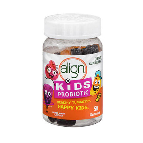 Align, Kids Probiotic Gummies Mixed Fruit, 50 Count Align