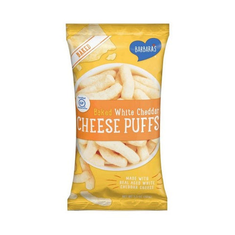 Barbara's, Baked Cheese Puffs All Natural Gluten Free White Cheddar, 5.5 Oz(Case Of 12)