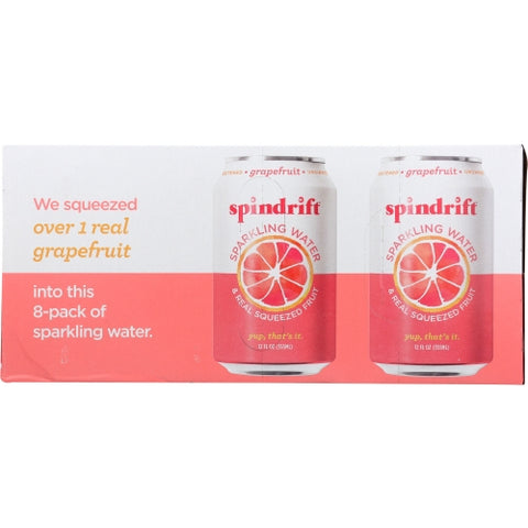 Water Sprkl Grpfrt 8Pk Case of 3 X 96 Oz by Spindrift