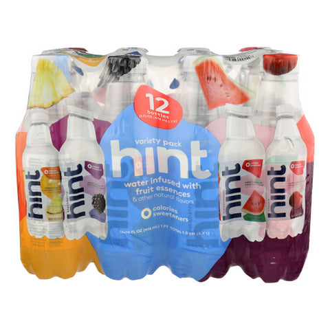 Unsweet Water Variety Pack Case of 1 X 192 Oz by Hint