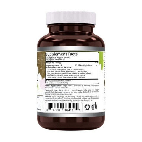 Amazing Nutrition, Amazing Flora Probiotic 10 Strains 25 Billion, 60 Veg Caps Amazing Nutrition