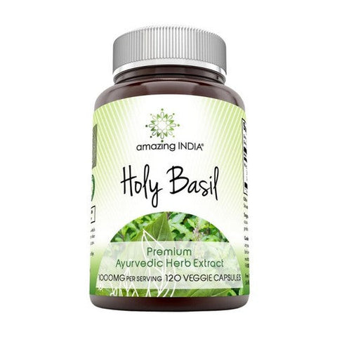 Amazing Nutrition, Amazing India Holy Basil Extract, 500 mg, 120 Caps Amazing Nutrition