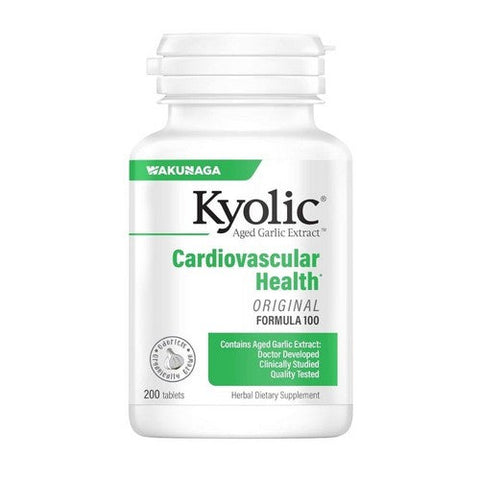 Kyolic, Aged Garlic Extract Cardiovascular Health Original Formula 100, 200 Tabs Kyolic