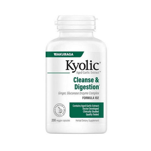 Kyolic, Aged Garlic Extract Cleanse And Digestion Formula 102, 200 Veg caps Kyolic