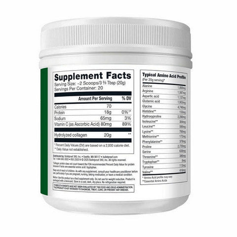 Bulletproof, Unflavored Collagen Protein, 14.3 Oz Bulletproof