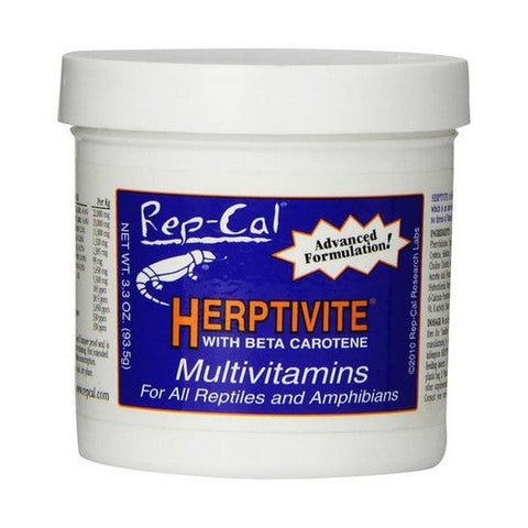 Rep-Cal, Herptivite with Beta Carotene Multivitamins, 3.3 oz Rep-Cal