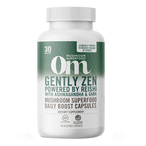 Om Mushrooms, Gently Zen, 90 Caps Om Mushrooms