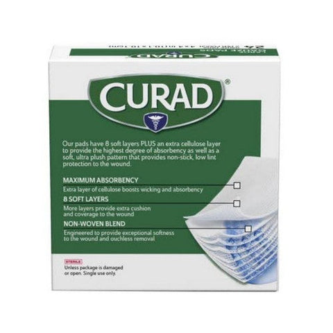 Curad, Avant Gauze Pads 4 Inches X 4 Inches, 24 Count Curad
