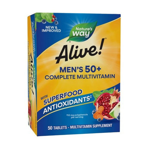 Alive! Men's 50+ Complete Multivitamin 50 Tabs by Nature's Way