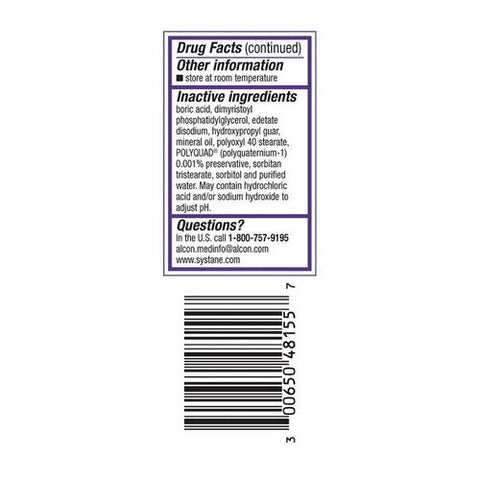 Systane, Complete Lubricant Eye Drops, 5 Ml Systane