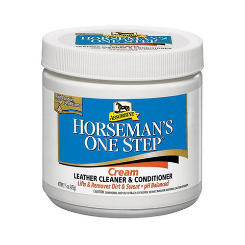 Absorbine, Horseman's One Step Leather Cleaner & Conditioner Cream, 15 Oz Absorbine