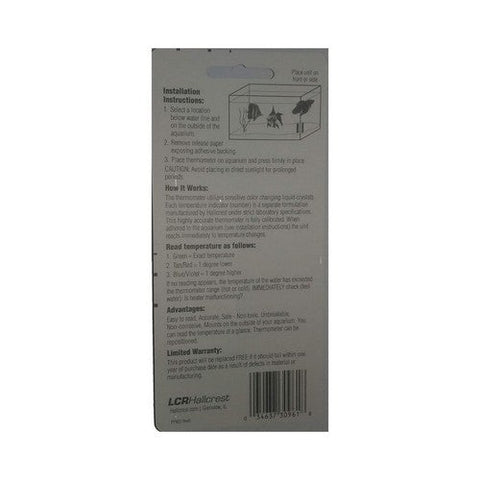San Francisco Bay Brand, LCR Hallcrest Liquid Crystal Aquarium Thermometer Vertical, Black, 1 Each/Mini San Francisco Bay Brand