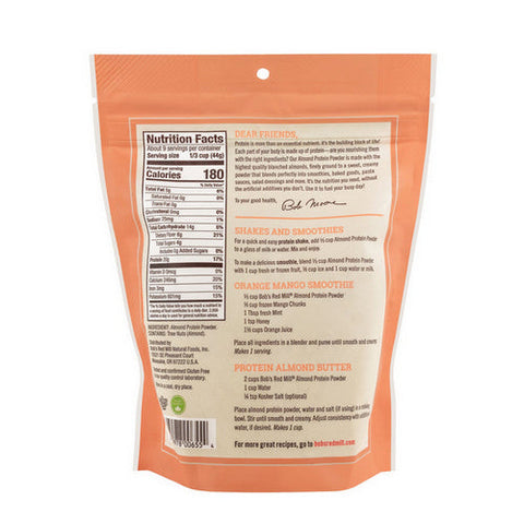 Bobs Red Mill, Almond Protein Powder Gluten Free, 14 Oz Bobs Red Mill