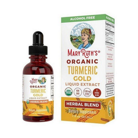 Organic Turmeric Gold Herbal Liquid Drops 1 Oz by MaryRuth's