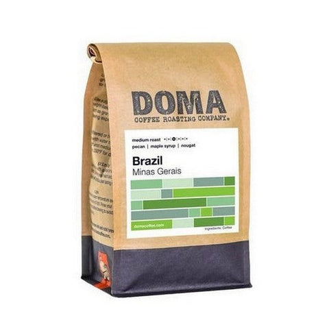 DOMA Coffee Roasting Company, Brazil Whole Bean Coffee, 12 Oz DOMA Coffee Roasting Company
