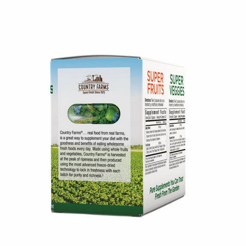 Country Farms, Super Fruits & Veggies, 90 Capsules Country Farms