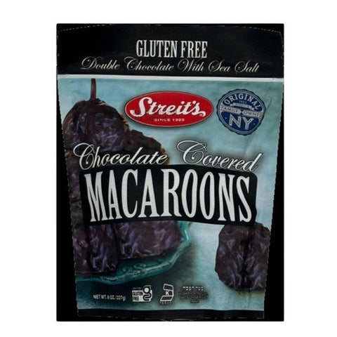 Streits, Macaroons Chocolate Covered Dipped, 8 Oz (Case Of 12) Streits