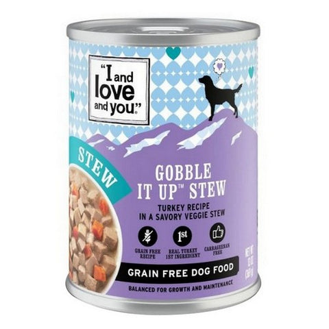 Gobble It Up Stew Turkey Recipe For Dog Food 13 Oz(Case Of 12) by I And Love And You
