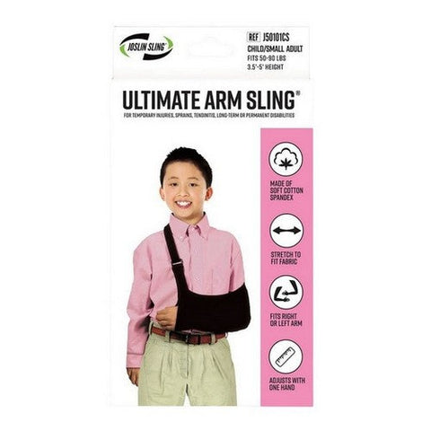 Brownmed, Arm Sling Ultimate Arm Sling D-Ring / Hook and Loop Strap Closure Child / Adult, 1 Count Brownmed