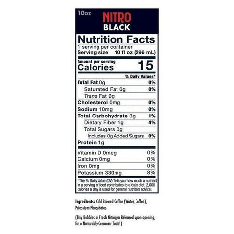 High Brew, Nitro Cold Brew Black Coffee, 10 Oz(Case Of 12) High Brew