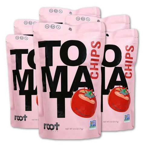 Root Foods, Tomato Chips Sea Salt, 2.5 Oz(Case Of 6) Root Foods